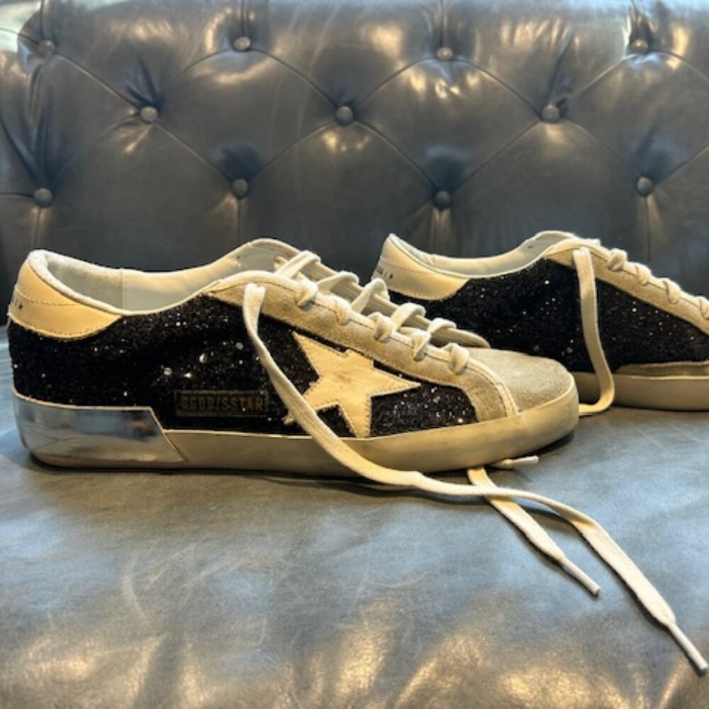 Golden Goose Super-Star Glitter Low-top Sneakers